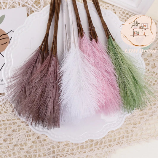 Mini Colorful Artificial Pampas Grass