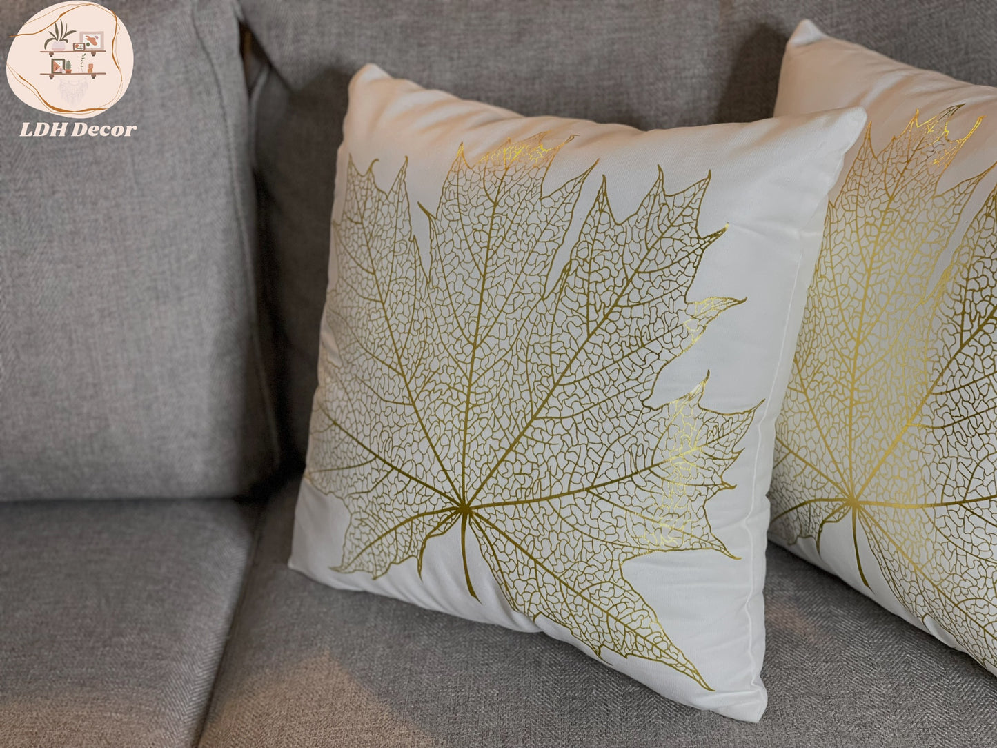 The Golden Leaf Pillow