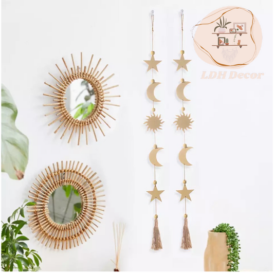 Moon & Sun Wall Boho Hanging Decor