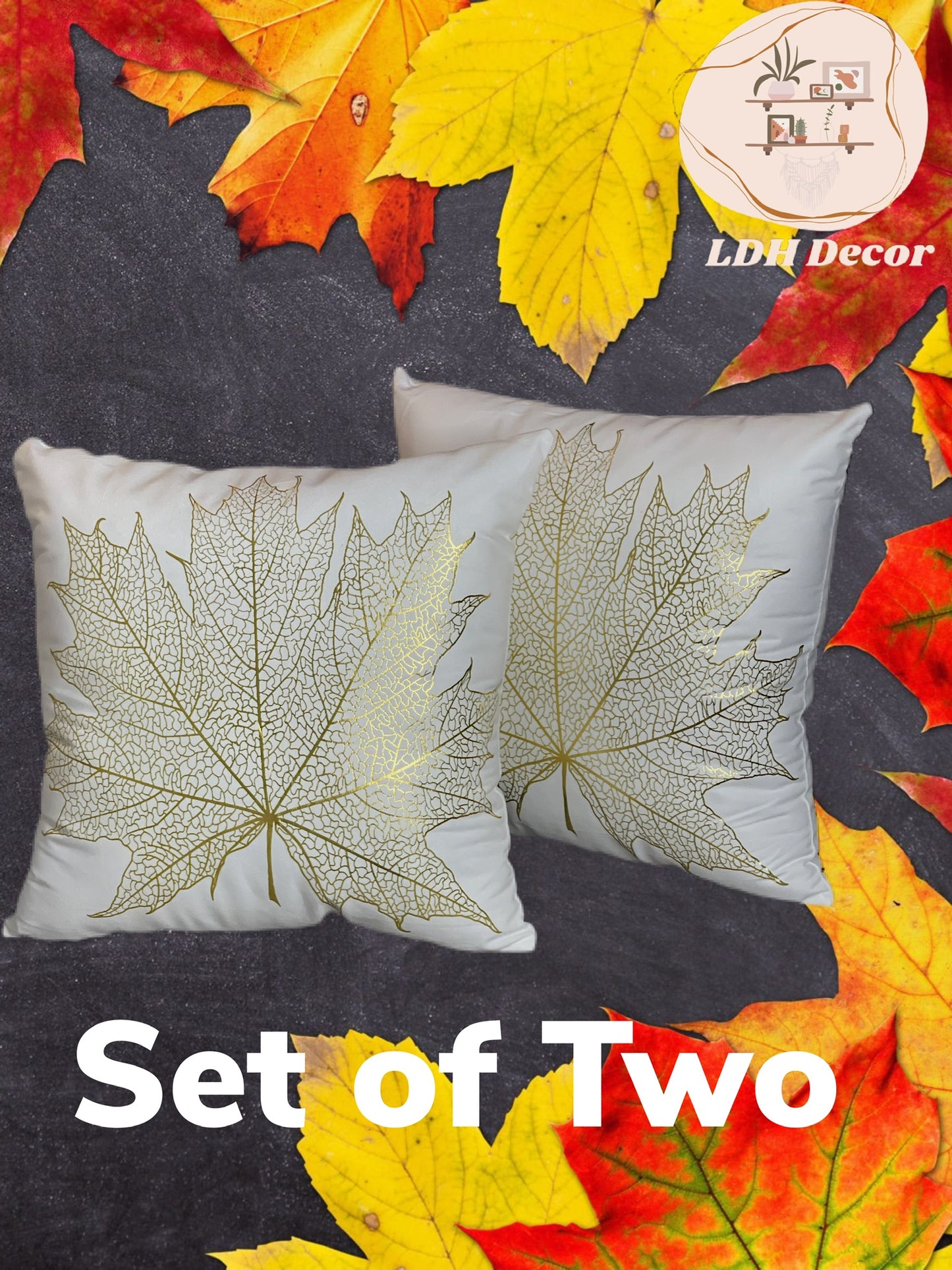 The Golden Leaf Pillow