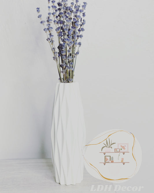 White Kid Friendly Light Weight Vase