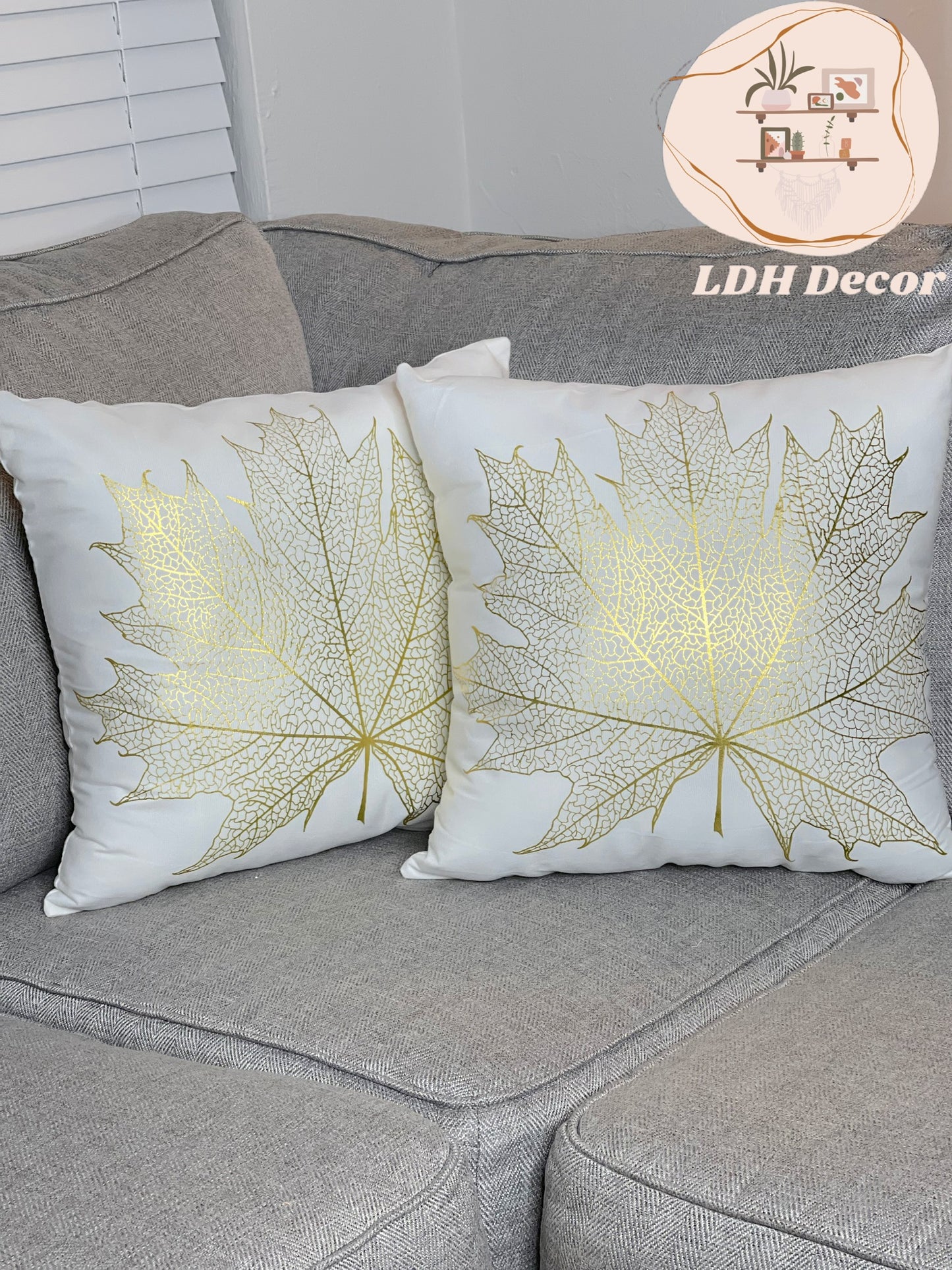 The Golden Leaf Pillow