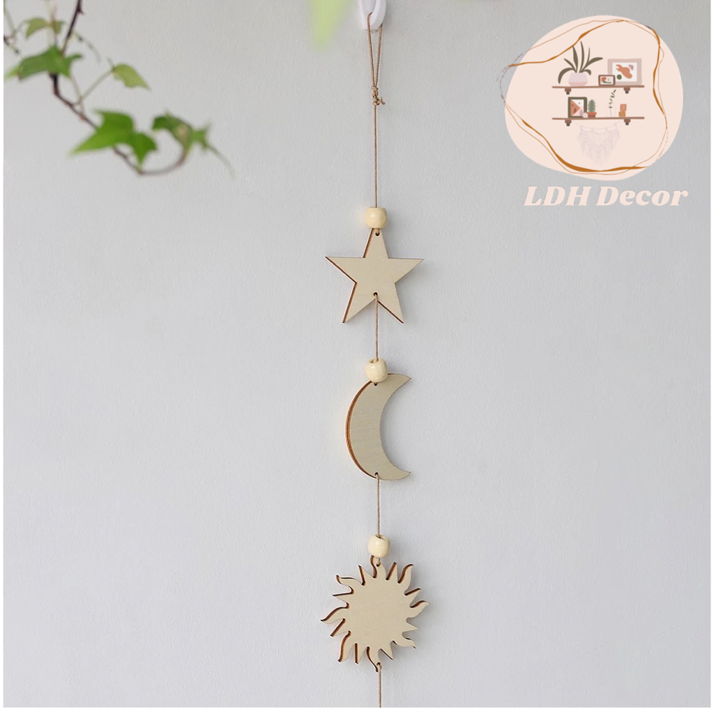 Moon & Sun Wall Boho Hanging Decor