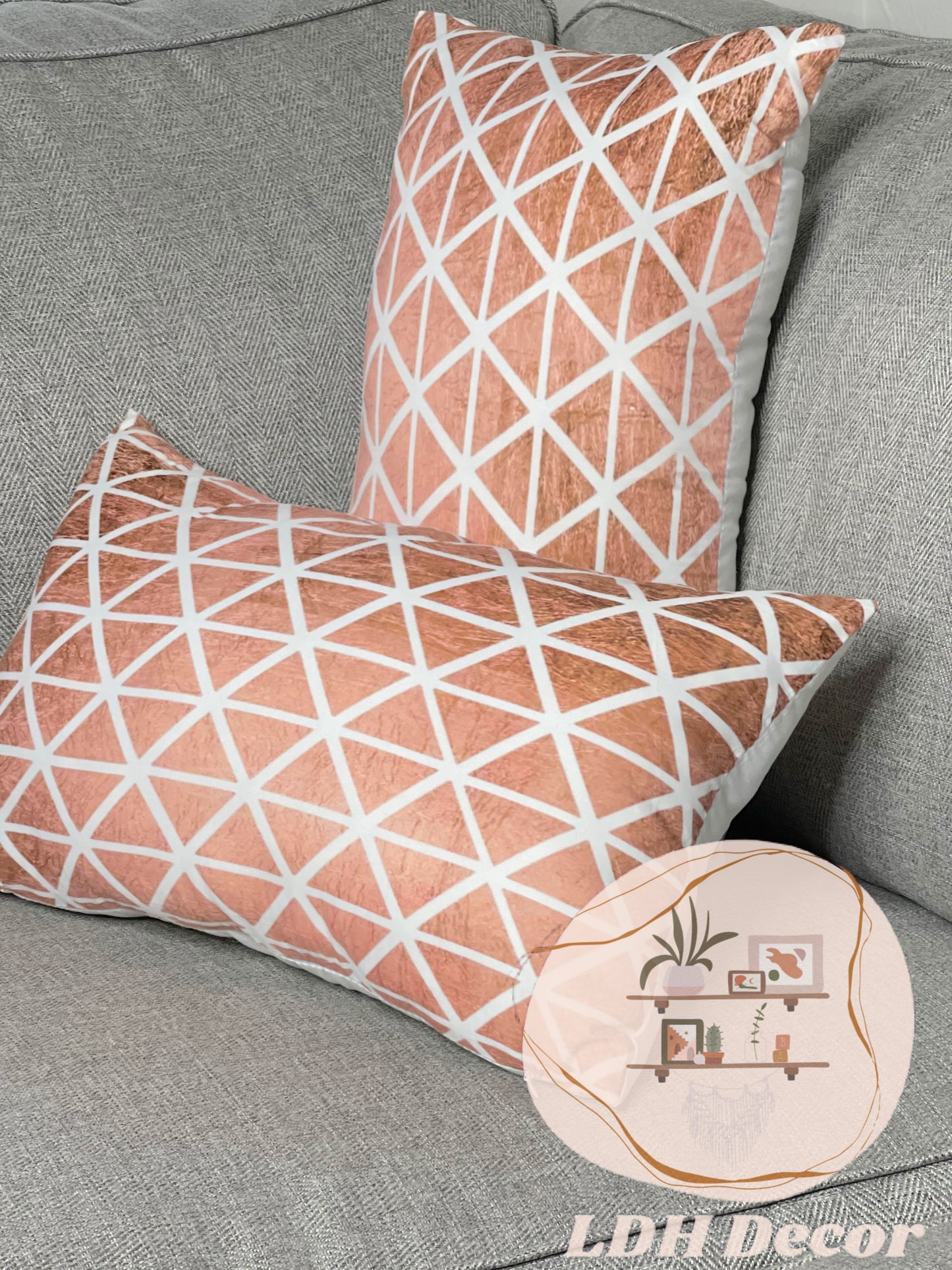 Pretty Pink Peach Pillow
