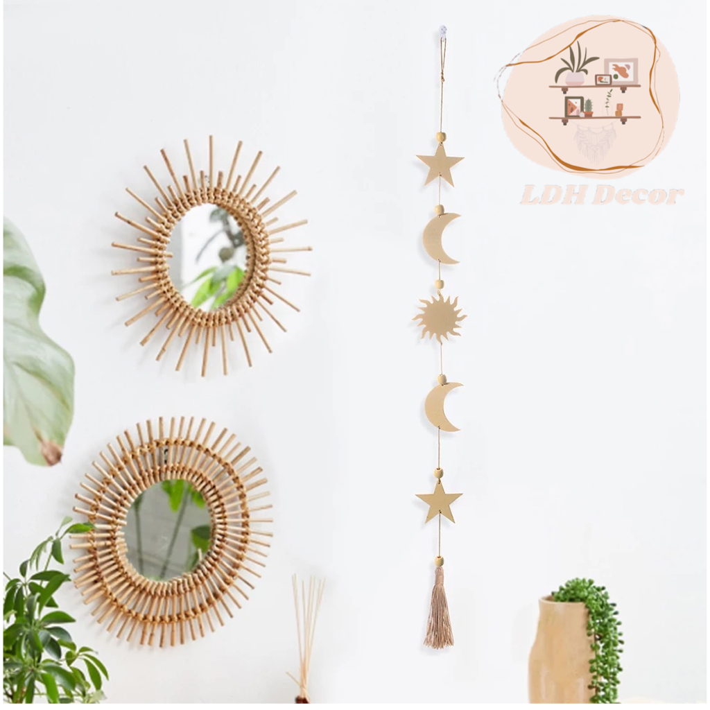 Moon & Sun Wall Boho Hanging Decor