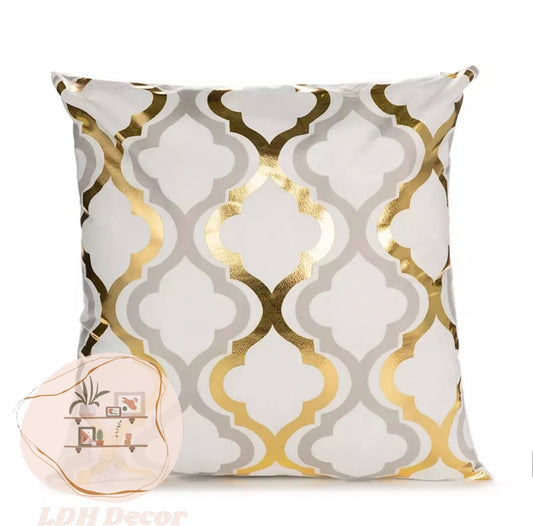 Ashley Gold & Silver Modern Pillow
