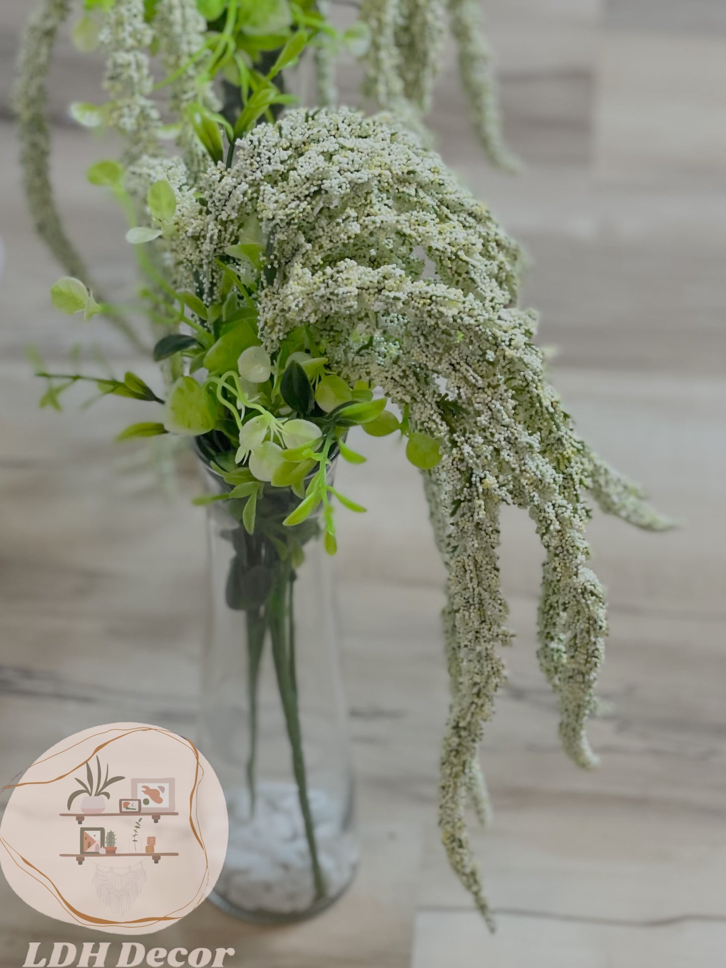 Green & White Centerpiece