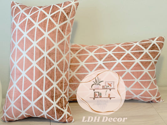 Pretty Pink Peach Pillow
