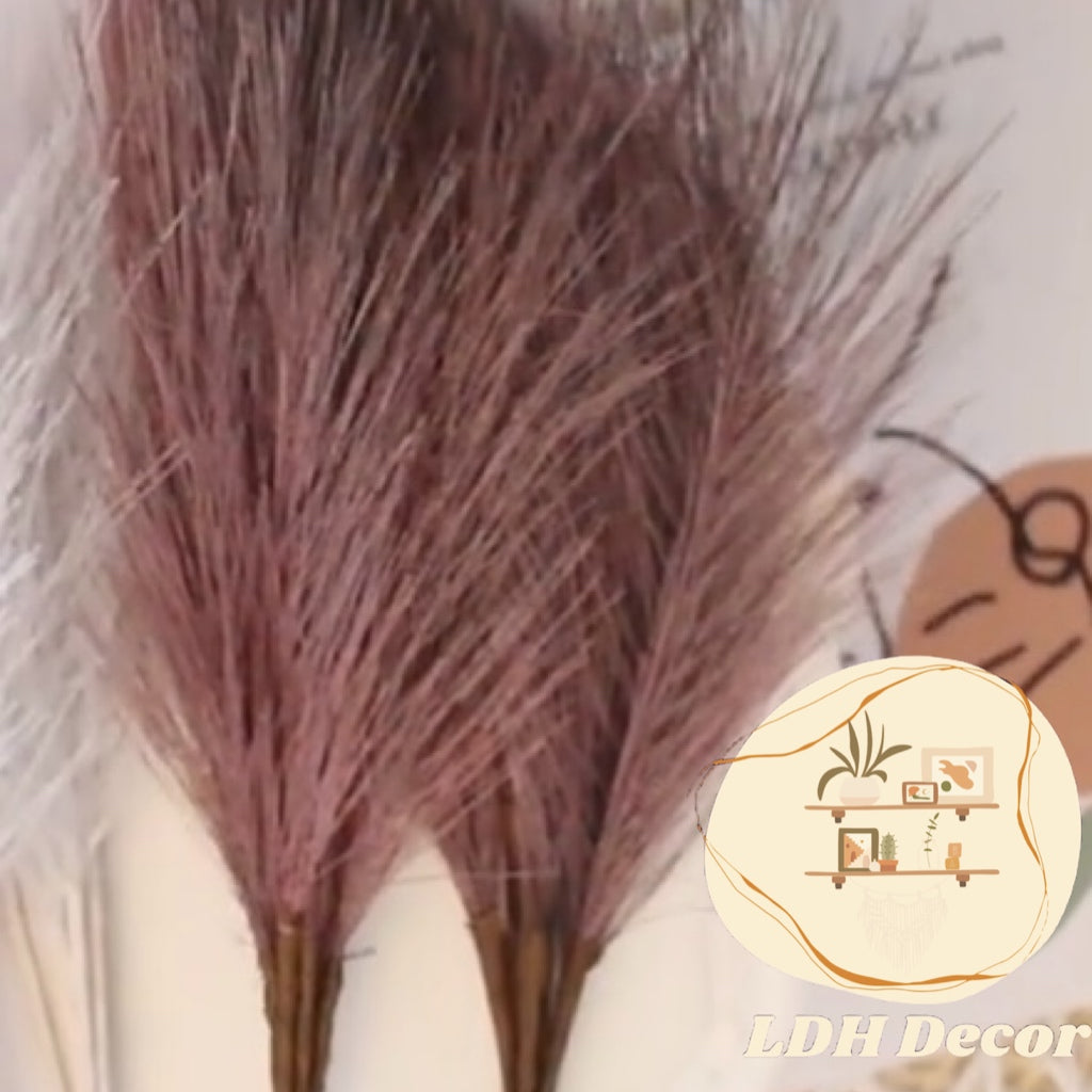 Mini Colorful Artificial Pampas Grass