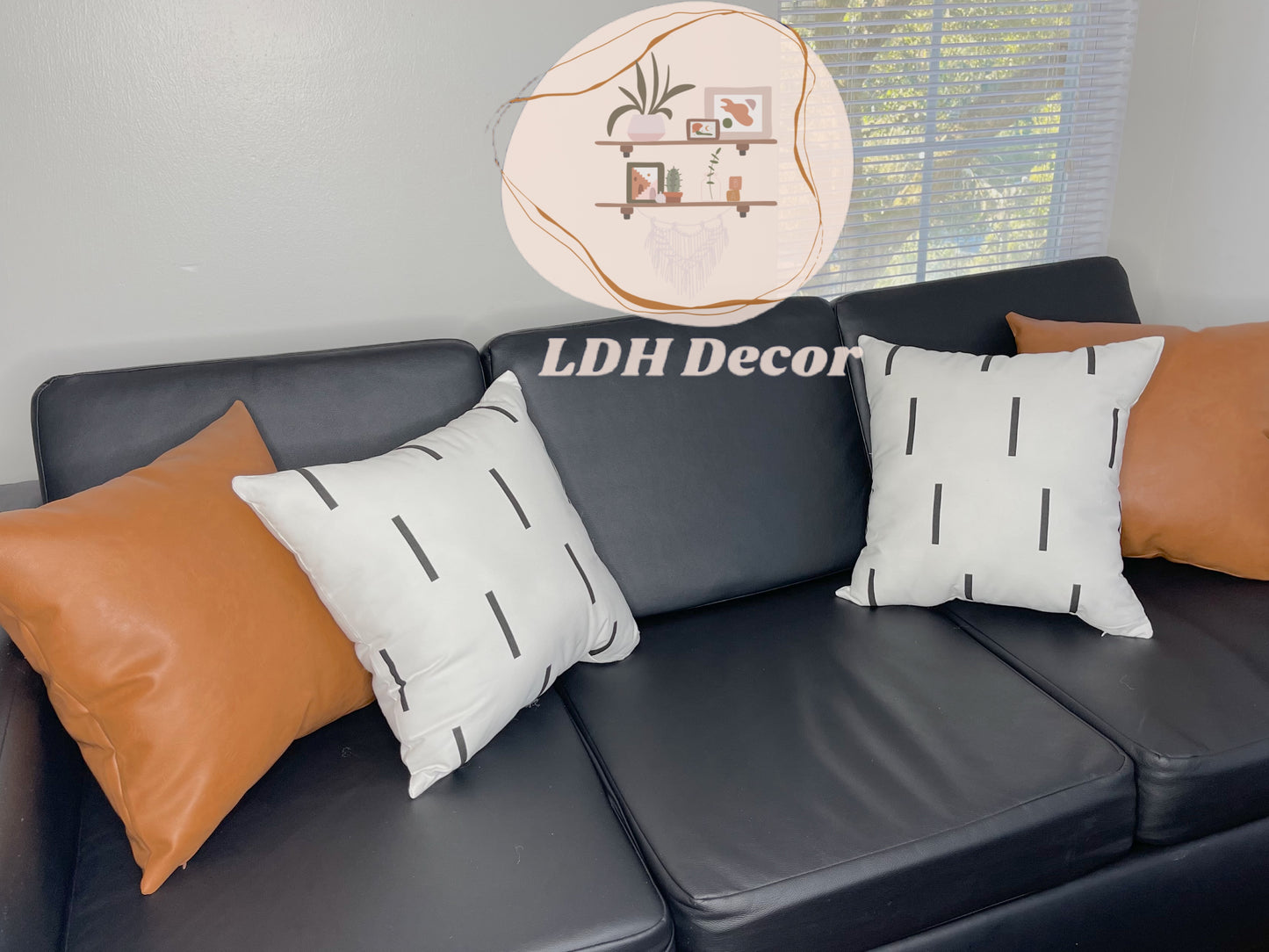 Luxury Leather Throw Pillow