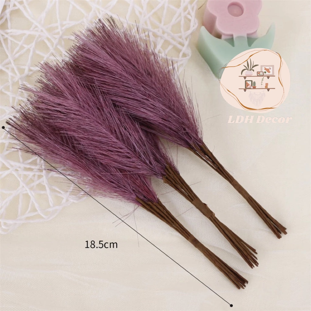 Mini Colorful Artificial Pampas Grass