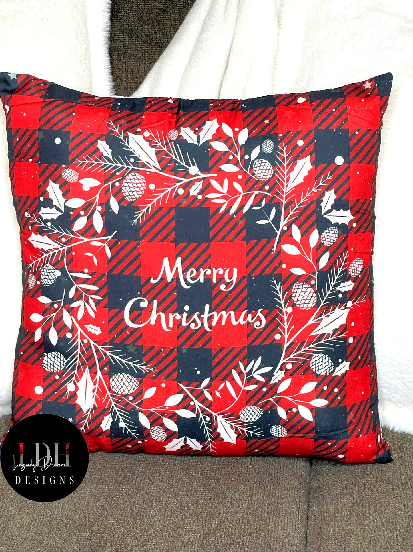 Merry Christmas Throw Pillow
