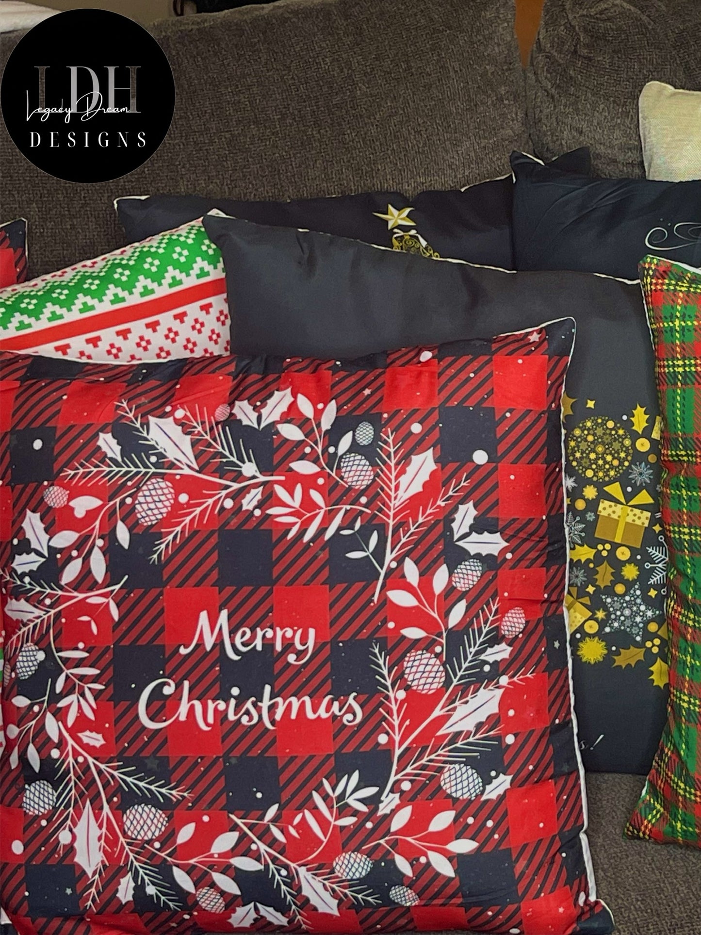 Merry Christmas Throw Pillow