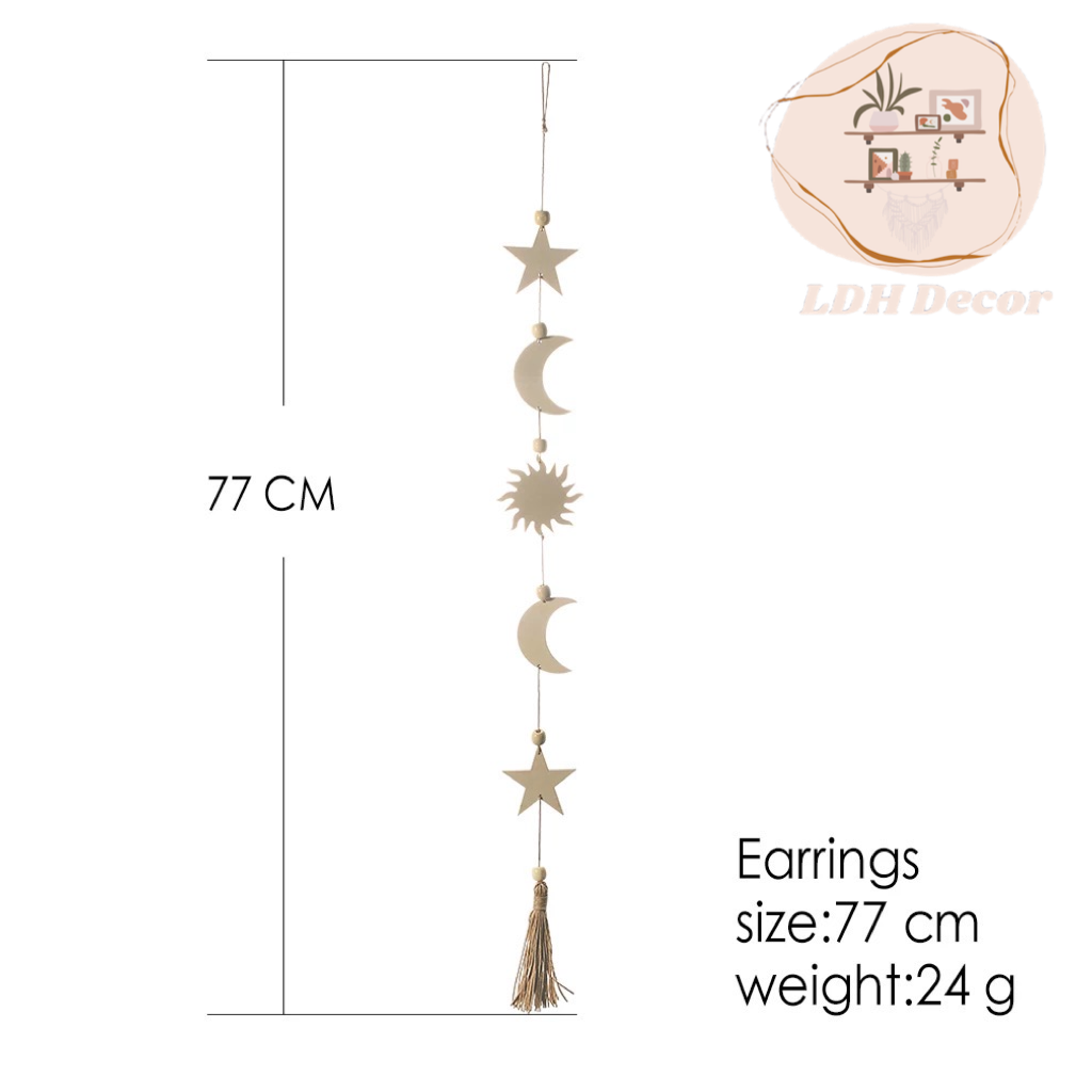 Moon & Sun Wall Boho Hanging Decor