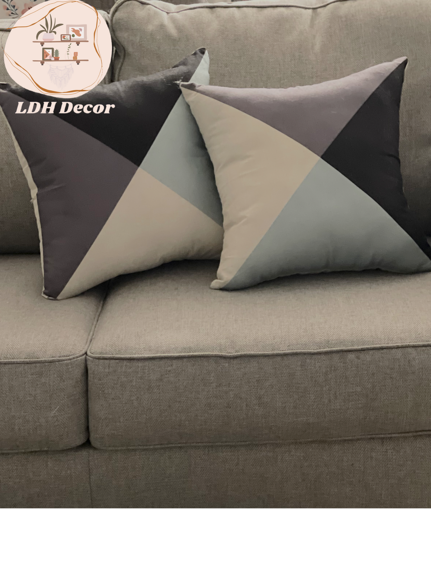 Geometric Modern Pillow