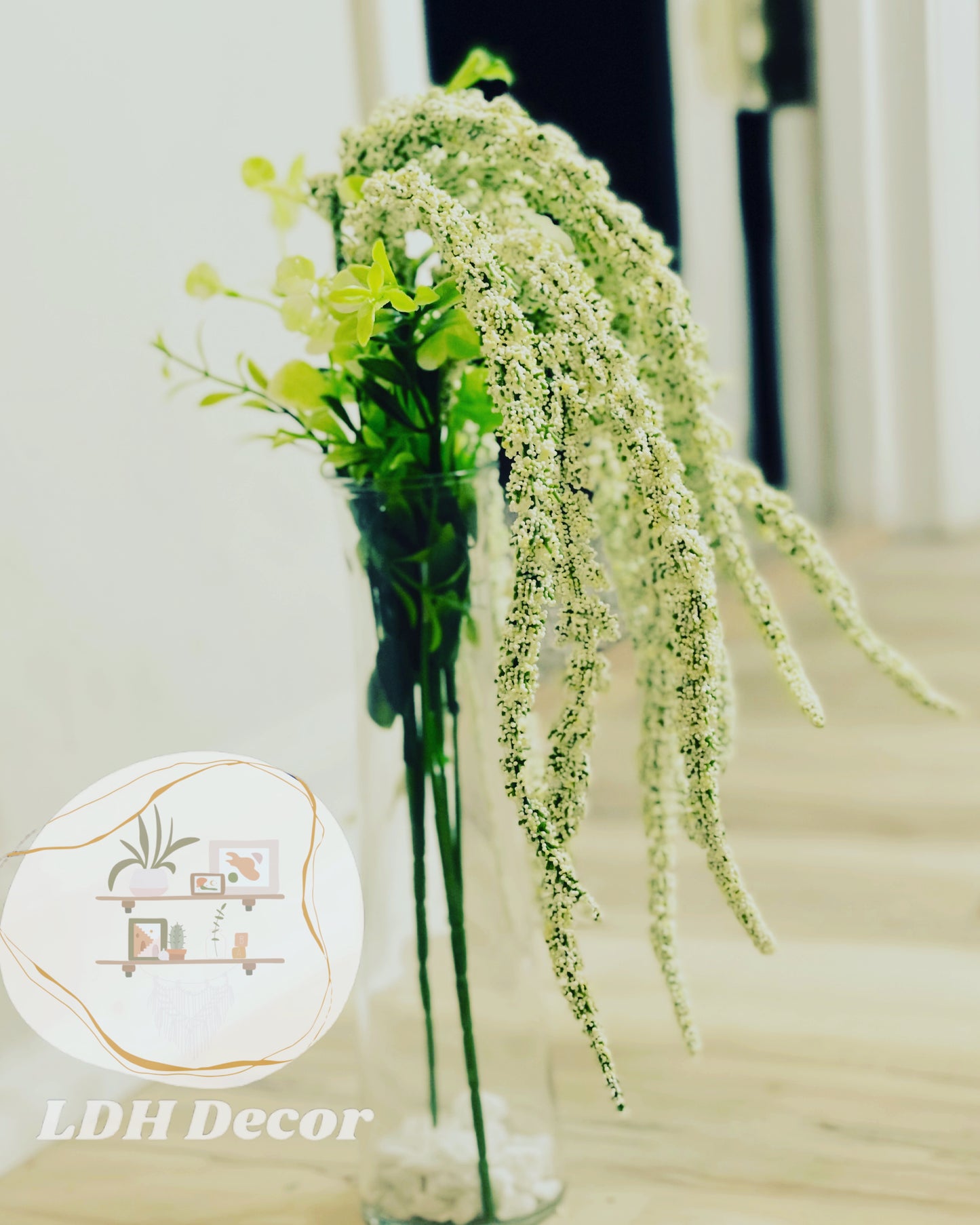 Green & White Centerpiece