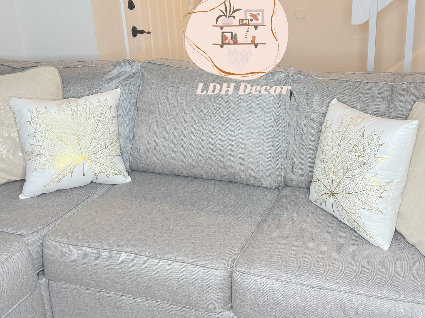 The Golden Leaf Pillow